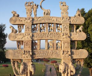 Sanchi, ancient Buddhist stupa, ancient ruins, Holy Indian city